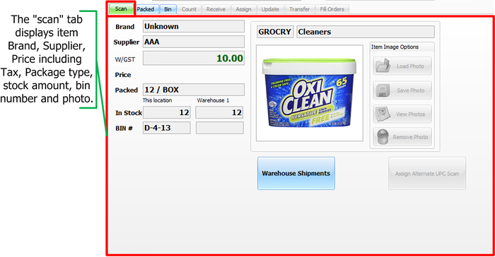UPC Utility Startup - Price check Scan tab.png